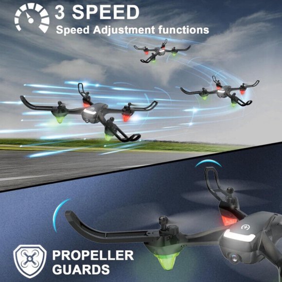 NEW UNTEI EC100 DRONE W/ 2K CAMERA, GRAVITY CONTROL, ALTITUDE HOLD HD - Picture 10 of 13